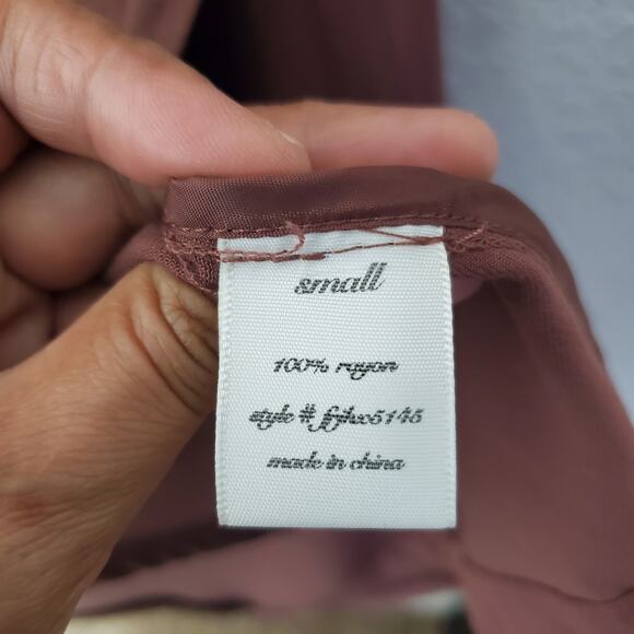 Francesca's Mauvy Plum Knit Belted Cardigan Duster Sz Small NWT Bohemian - Picture 5 of 11